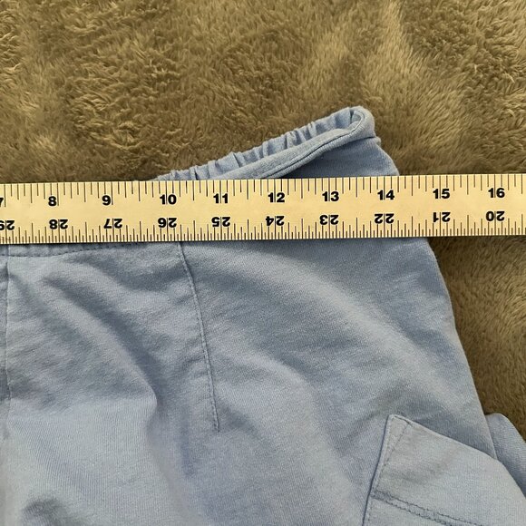 Free People Beach Stunner Pants Women's MEDIUM Blue Egret Harem Festival Boho - Picture 6 of 8